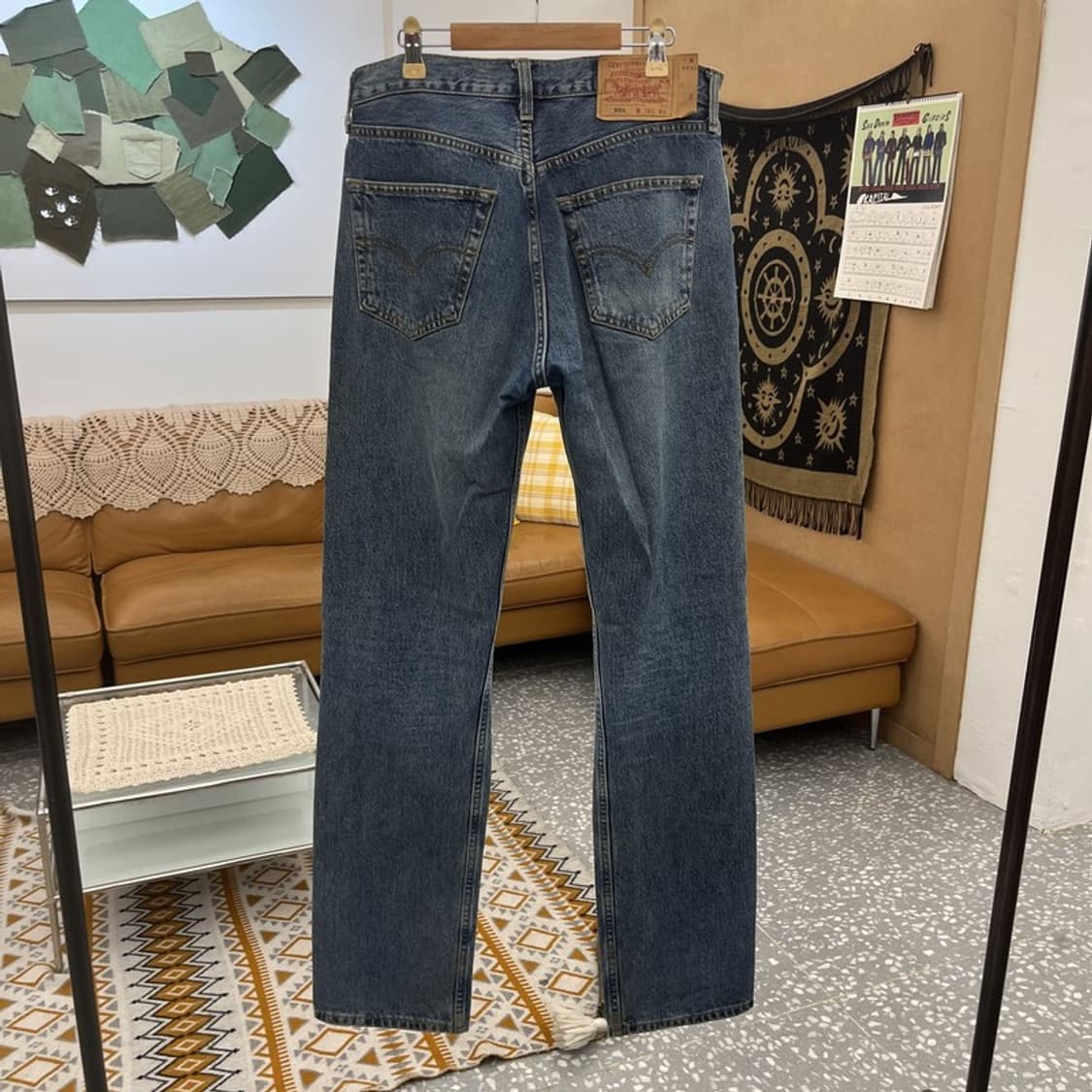 리바이스 501 올드스쿨 빈티지 워싱 데님팬츠 32인치 C10966 상품이미지4