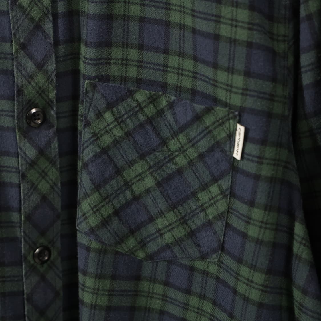 칼하트 WIP 코튼 플란넬 체크 셔츠 상품이미지5