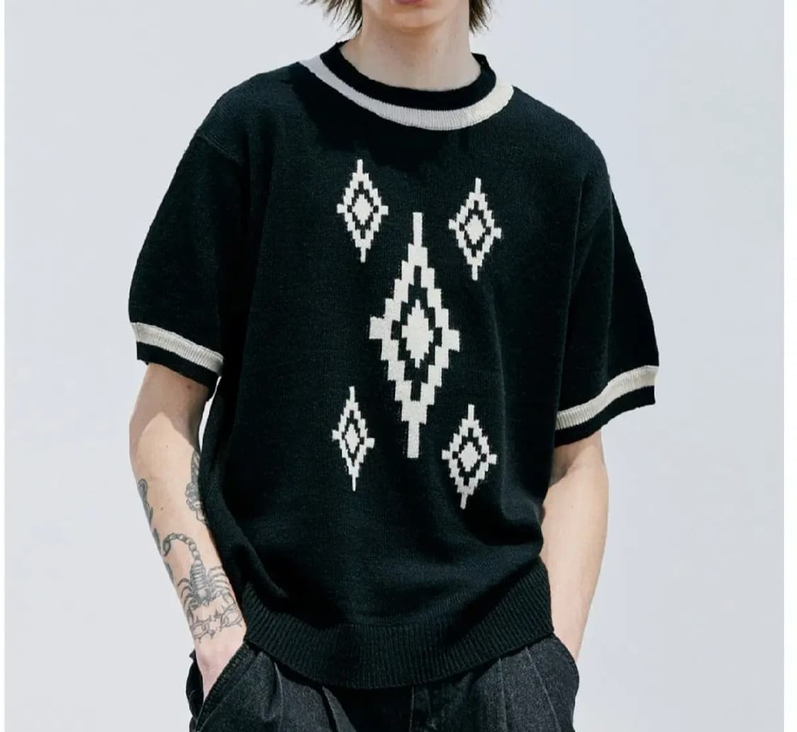 KND 반팔 니트 상품이미지2