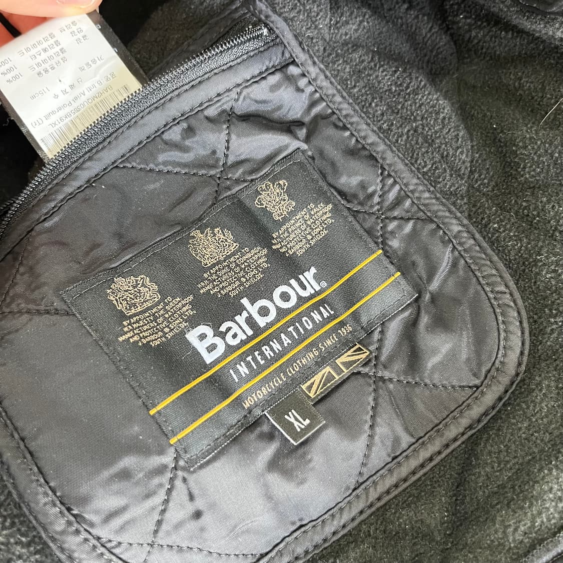 바버 인터네셔널 퀼팅 자켓 XL 상품이미지6