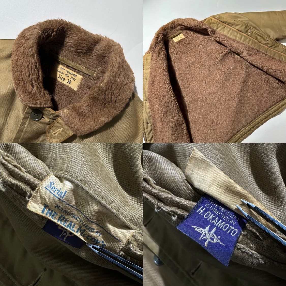 리얼맥코이 90‘s 초판 N-1 덱자켓 상품이미지10