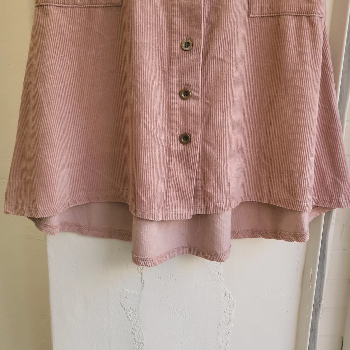 Olive des olive 코듀로이 핑크 밴딩스커트 상품이미지5