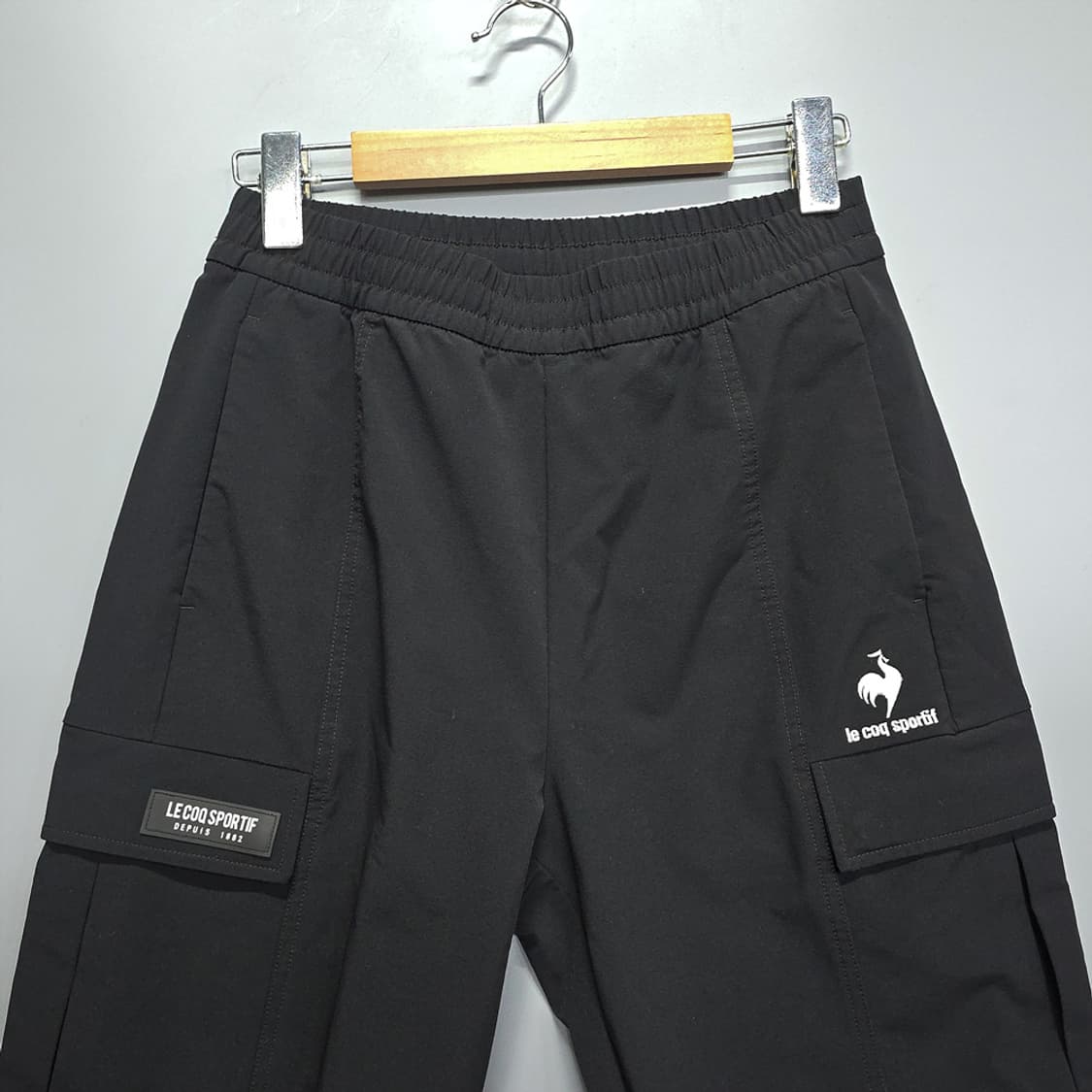 르꼬끄(le coq sportif) 카고 조거팬츠 블랙 85 상품이미지2