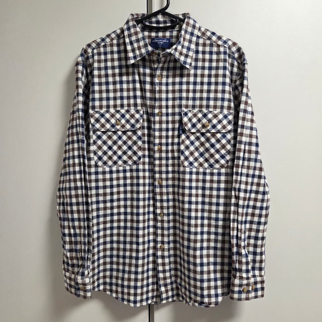 Comfortable one 재팬 체크 셔츠 L(100) 상품이미지1