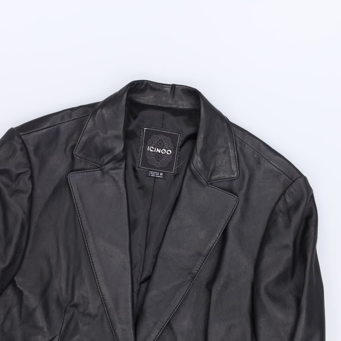 66 이신우 여성 레더 블레이저자켓 0310H1 상품이미지3