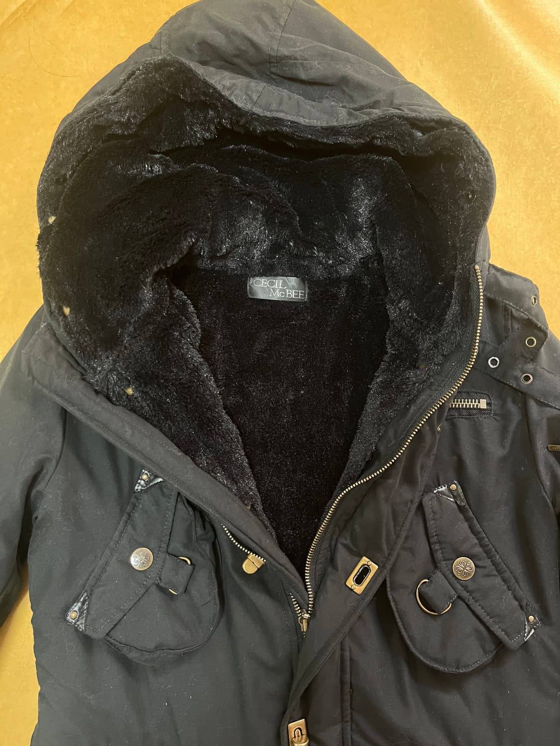 빈티지 세실맥비 블랙 야상 점퍼 패딩 와투케 상품이미지3
