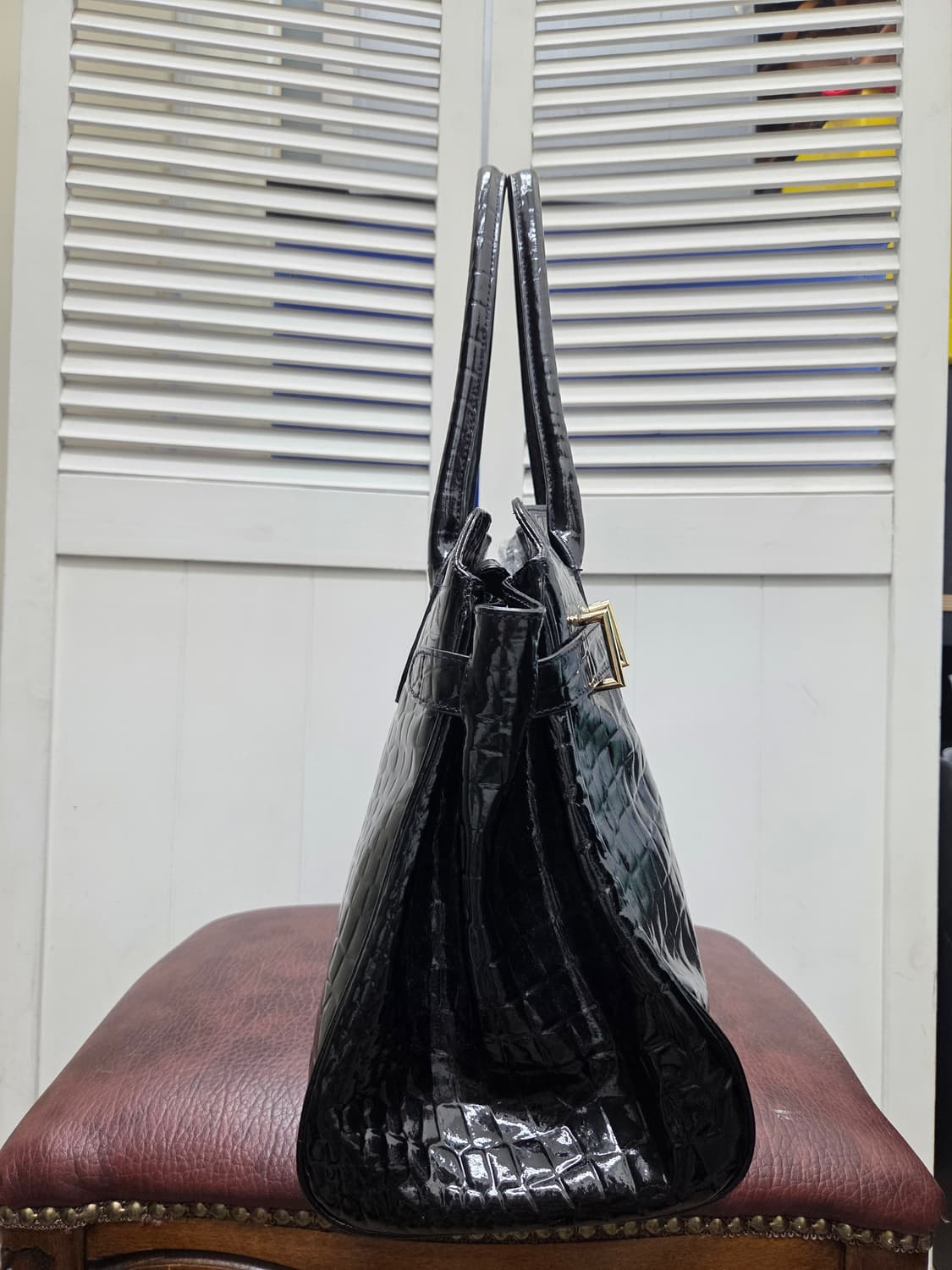 데코 DECO 크로커다일 소가죽 버킨백 상품이미지5