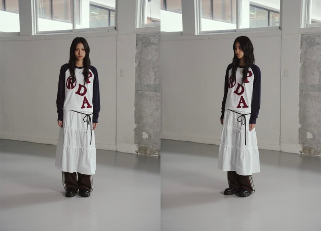 프렌다 긴팔티 롱슬리브 PRDA BIG PATCH RAGLAN LONG 상품이미지2