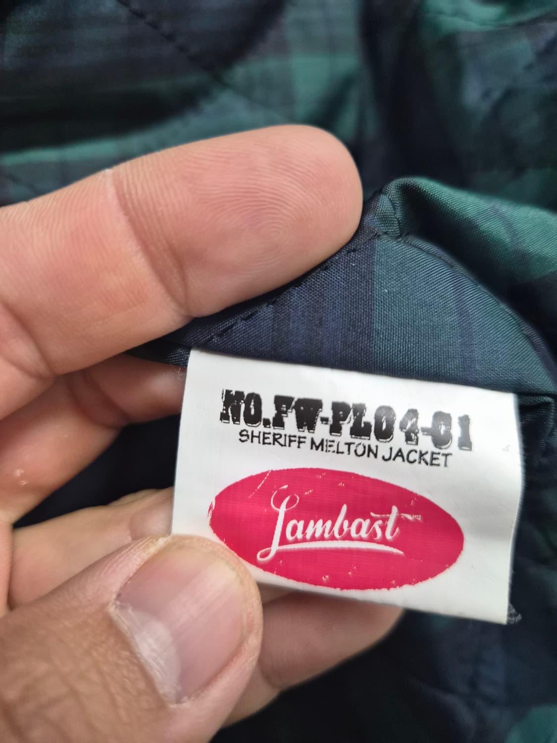 L) 램배스트 쉐리프 멜튼 바시티 자켓 팝니다 상품이미지6