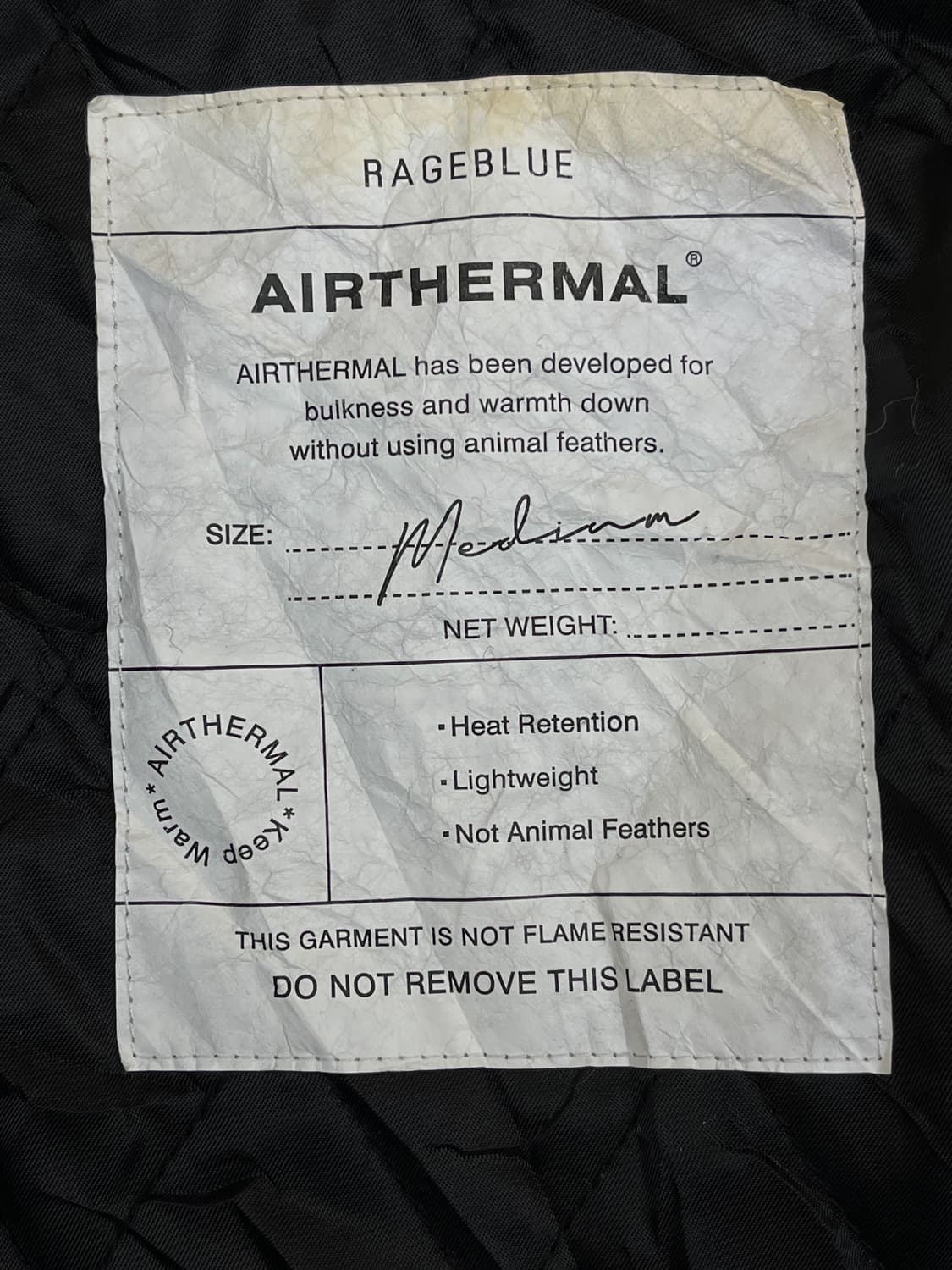 Rageblue 에어 써멀 포우 퍼 ma-1 자켓 상품이미지10