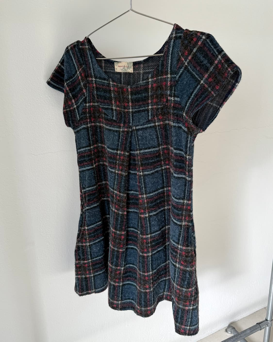 빈티지 체크 원피스 상품이미지3