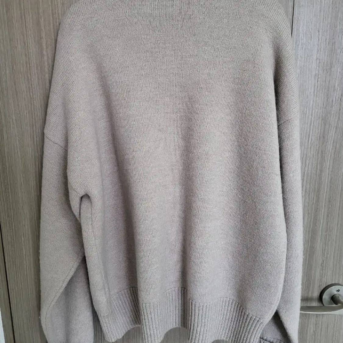 아미 빅로고 가디건 베이지 L 크림구매 상품이미지2