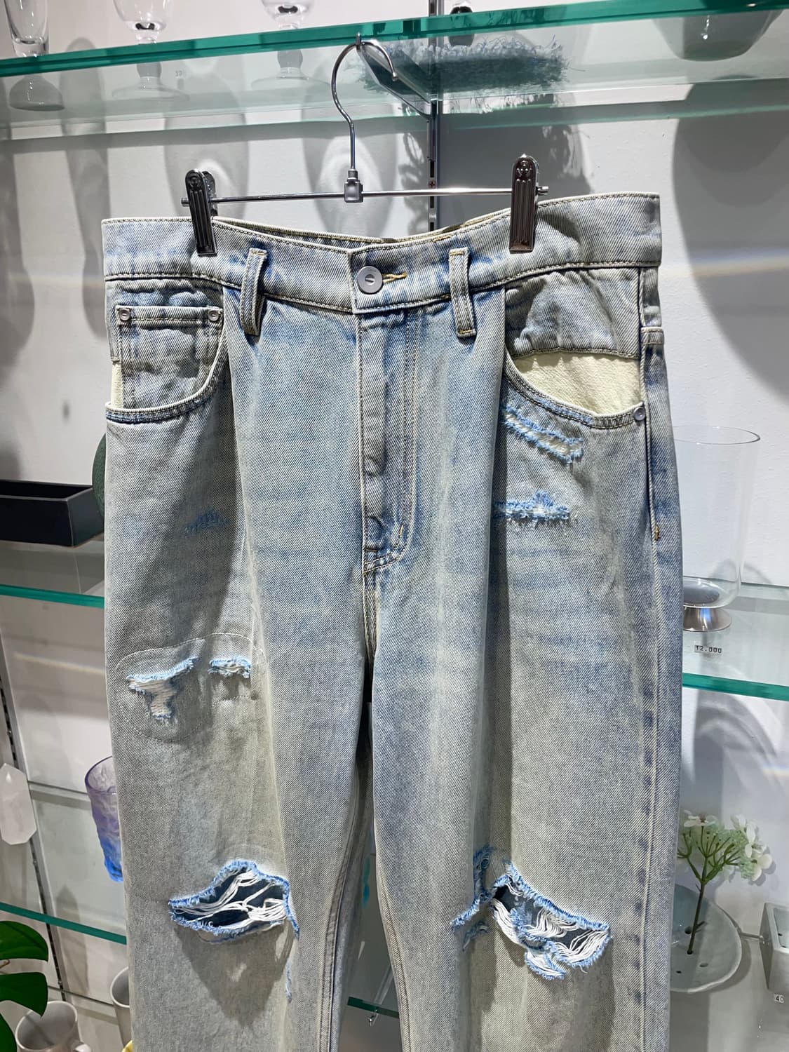 C2H4 distressed denim pants 상품이미지3