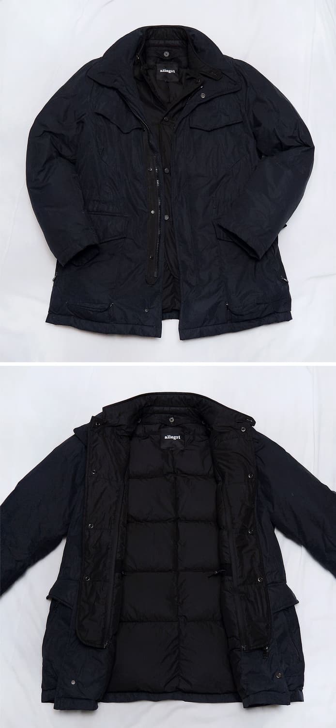 알레그리 투인원 디테처블 유러피안 구스다운 야상 패딩 (100+) 상품이미지2