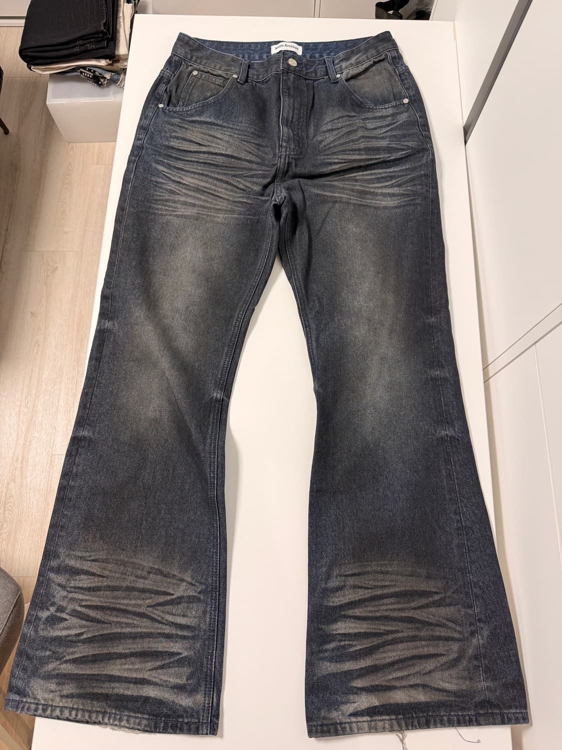 밀로아카이브 컨스트럭터 플레어 진 워시드 블루 상품이미지1