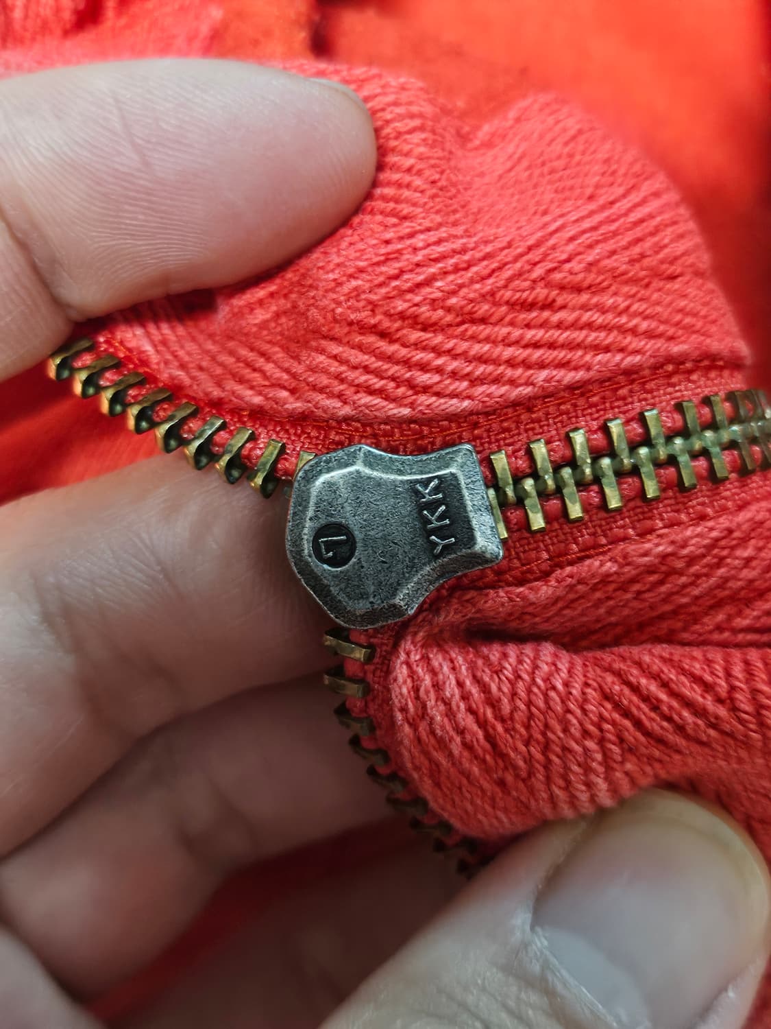 폴로랄프로렌 기모 후드 집업 오렌지 M 상품이미지8