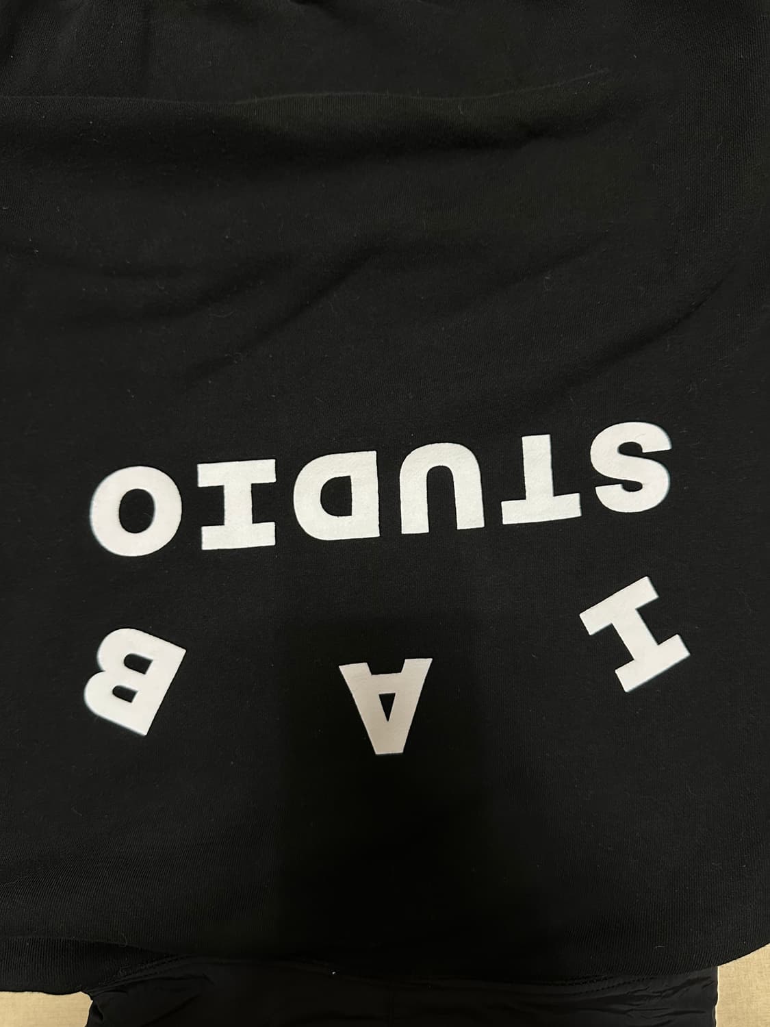 아이앱 스튜디오 우븐 후드 블랙 M 상품이미지2