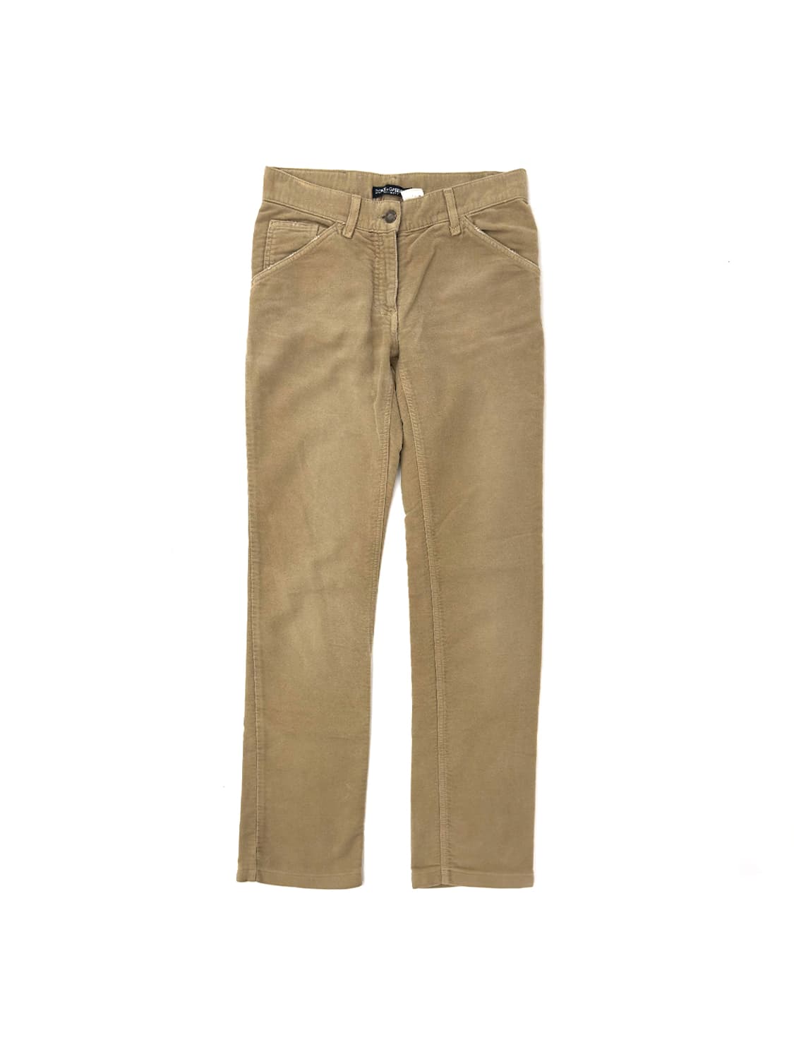 Dolce & Gabbana Beige Velvet Pants/ 38 상품이미지1