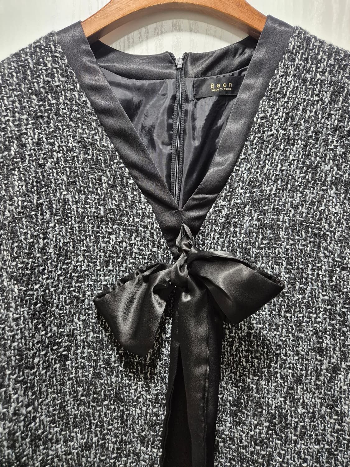 (세일)(새상품)VTG 트위드 리본 원피스 상품이미지2