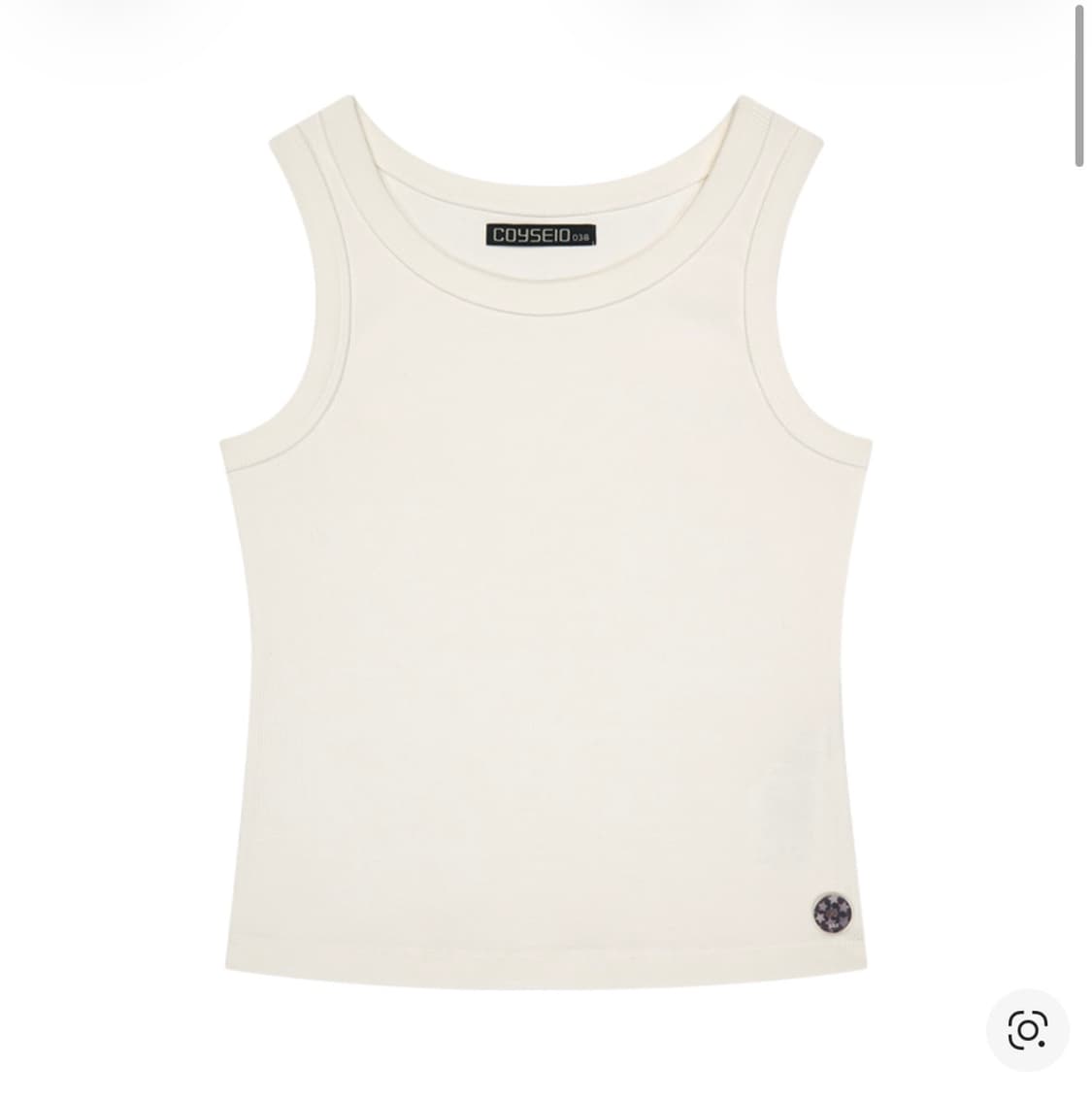 코이세이오038 베이직 탱크 화이트 상품이미지1