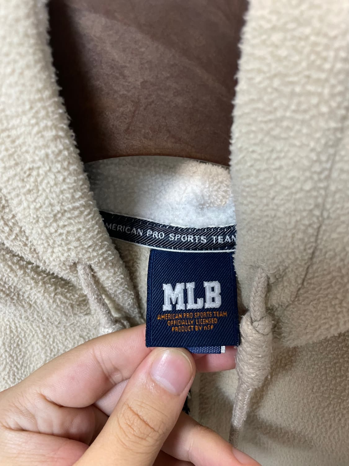 (100) 00s mlb 뉴욕 양키스 올드스쿨 후리스 후드집업 상품이미지4