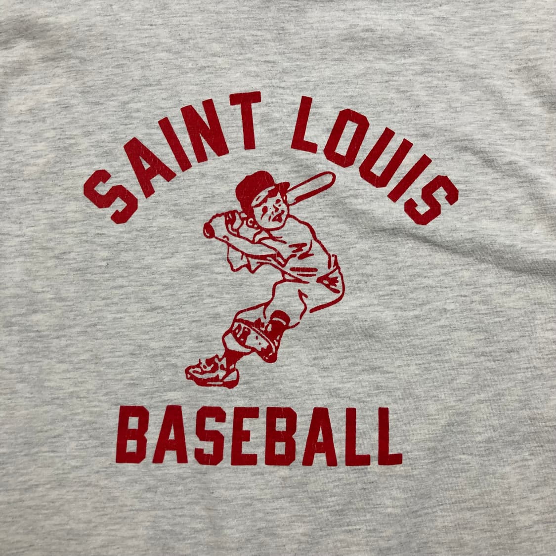 아웃스탠딩 베이스볼 빅로고 그레이 반팔티 상품이미지2