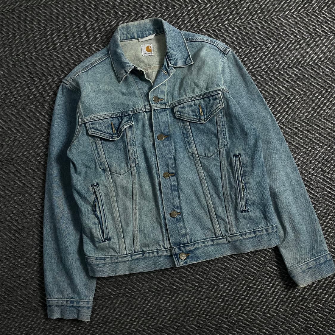 90s 칼하트 워시드 데님 트러커 자켓y 3821 상품이미지1