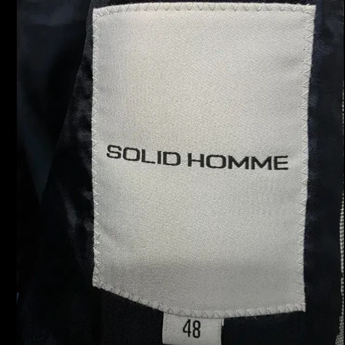 솔리드옴므 체크 맥코트 48사이즈 (100) 상품이미지3