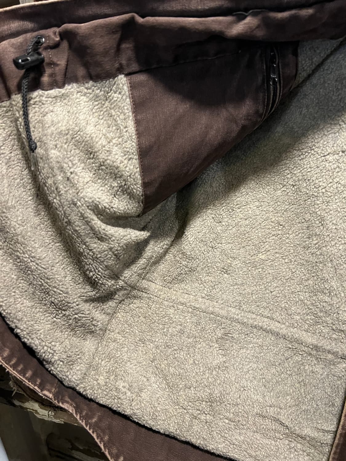 [M]칼하트 USA C61 빈티지 워싱 다크브라운 캔버스 워크 자켓 상품이미지6