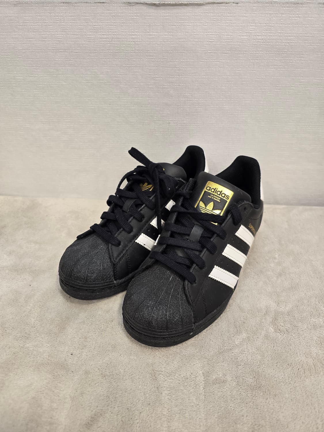 아디다스 슈퍼스타 J 블랙 운동화 스니커즈 230 상품이미지1