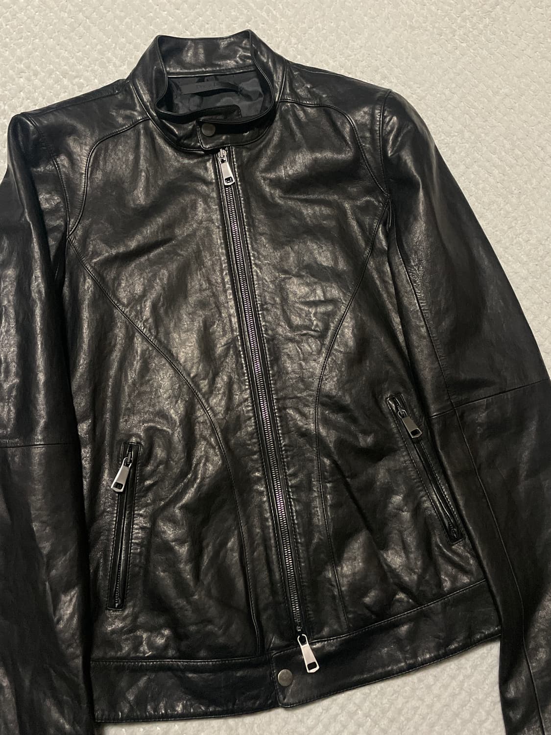 DOS A DOS 아티잔 무드 2WAY 램스킨 양가죽 레더 자켓 상품이미지6