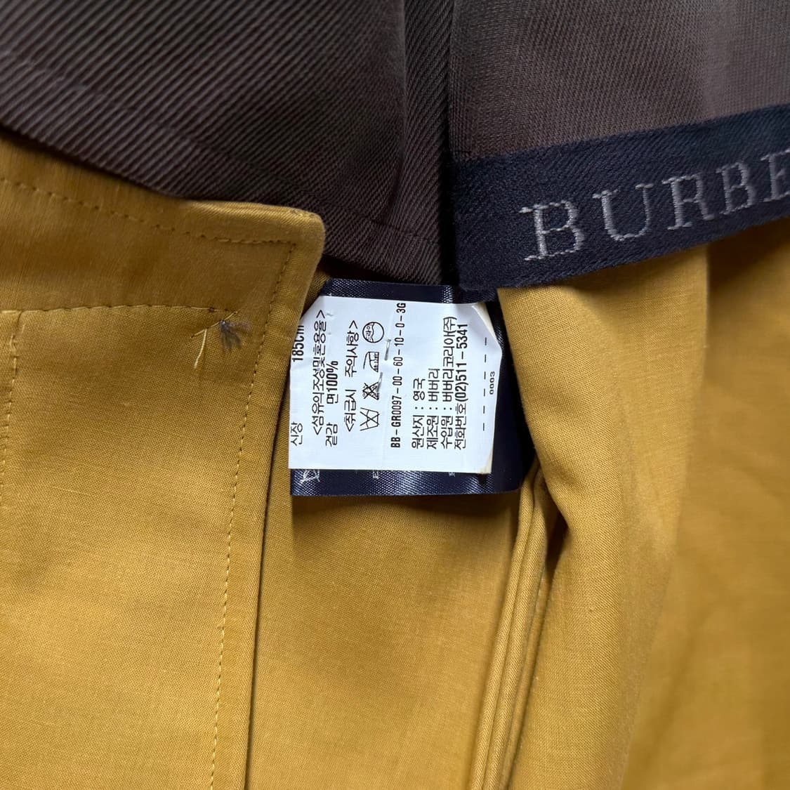 [54/매장판] 버버리 런던 BURBERRY 더블 코듀로이 하프 코트 상품이미지8