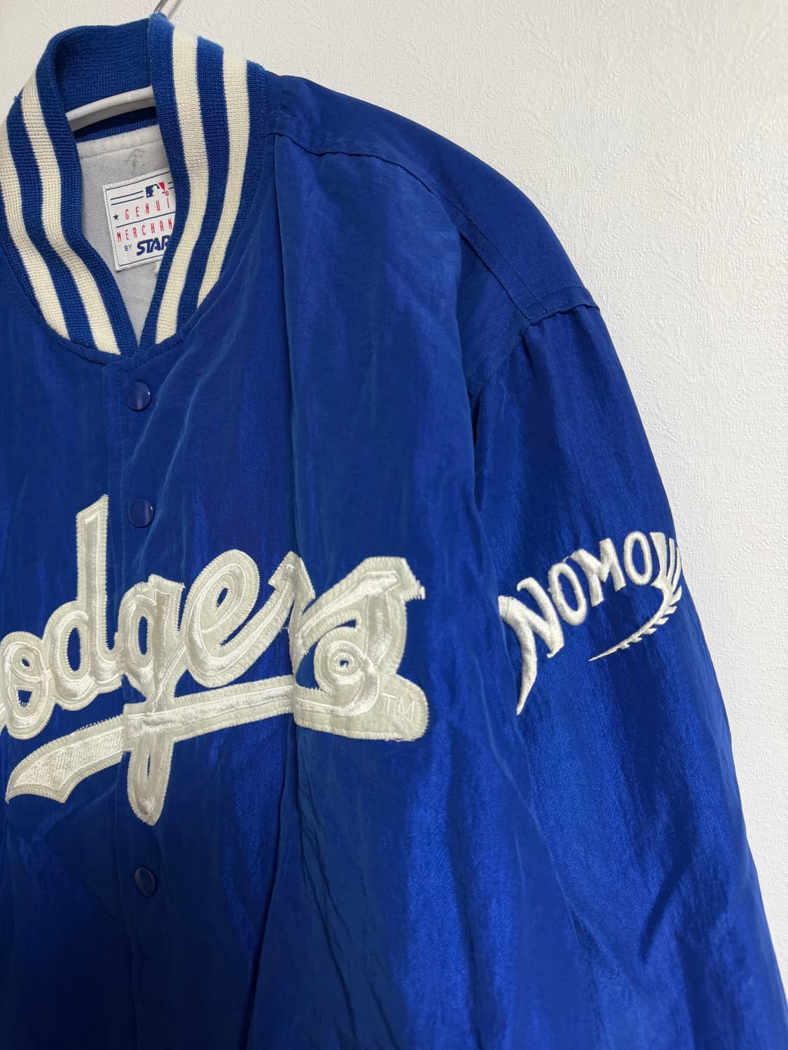 제뉴인 머천다이즈 BY 스타터 LA 다저스 사틴 바시티 자켓 상품이미지3