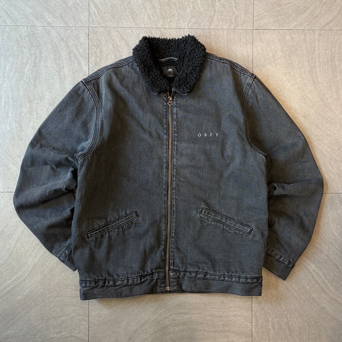 오베이 정품 데님 양털 자켓 상품이미지1