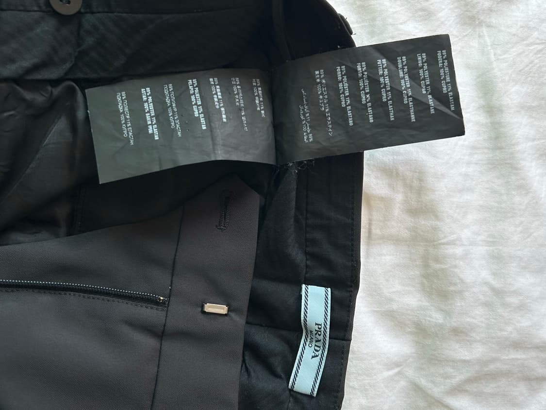 프라다 블랙 슬랙스 상품이미지6