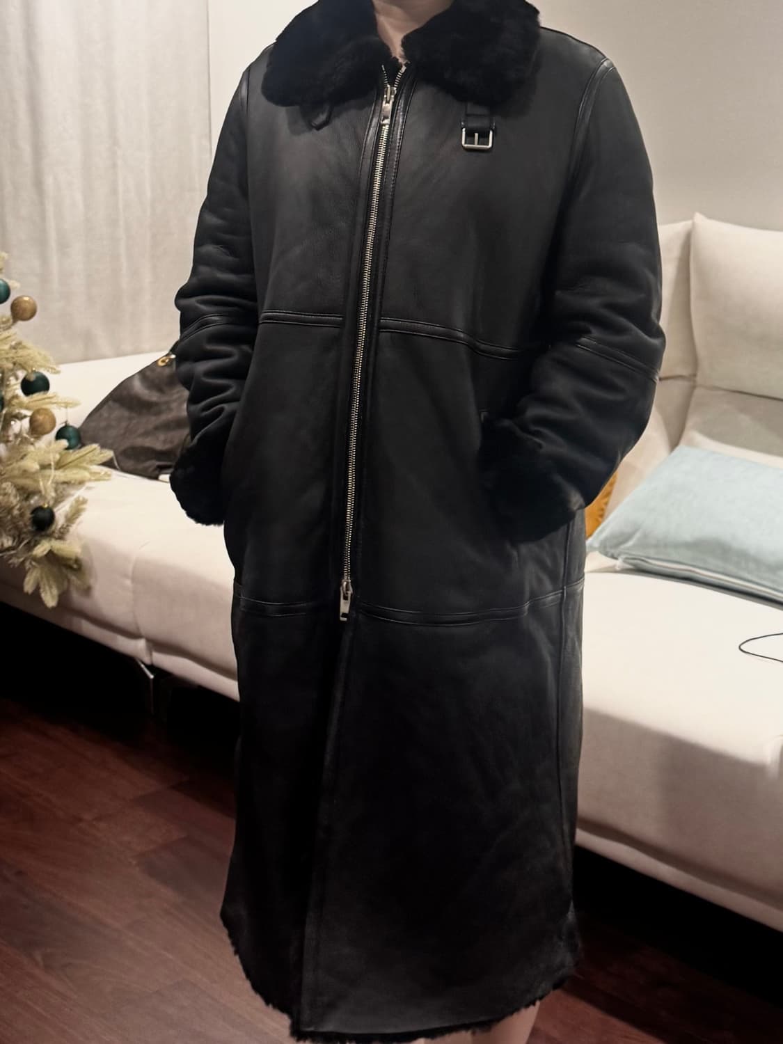 일본 퍼 전문브랜드 프렌즈 양털 양가죽 지퍼 무스탕 상품이미지5