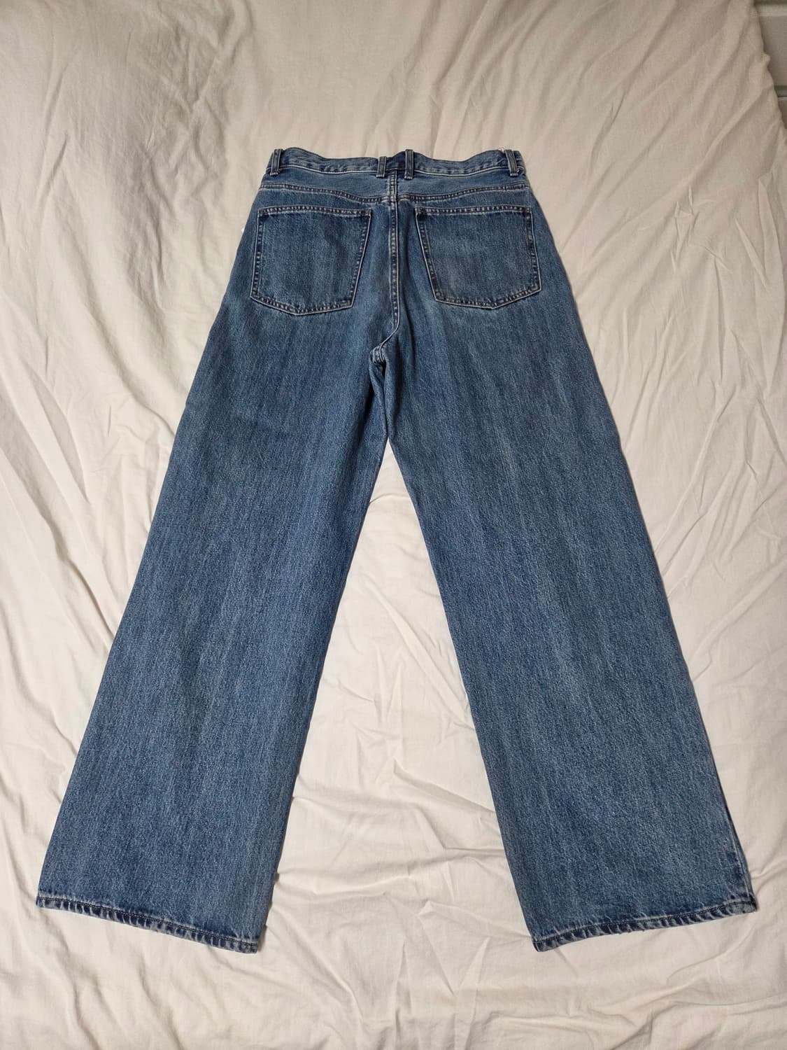 유니클로 U 와이드진 65블루 27 상품이미지5