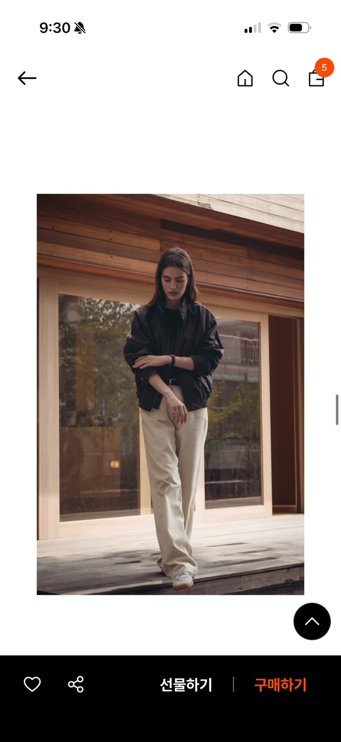 [새상품] 틸아이다이 보니 코튼 봄버 자켓 챠콜  상품이미지2