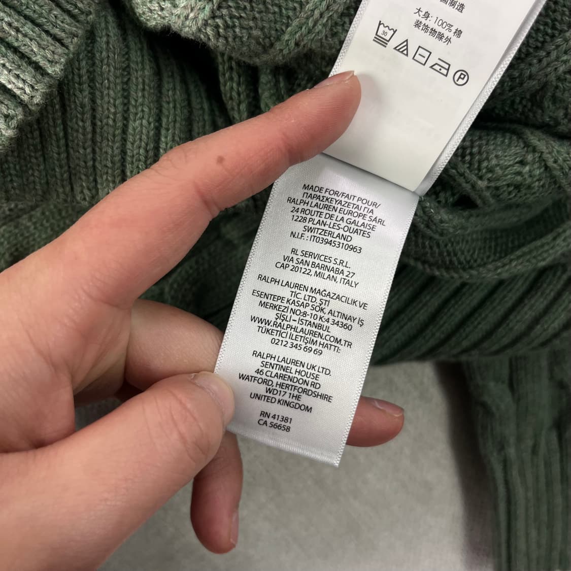 95 폴로랄프로렌 신형라벨 꽈배기 니트 상품이미지7