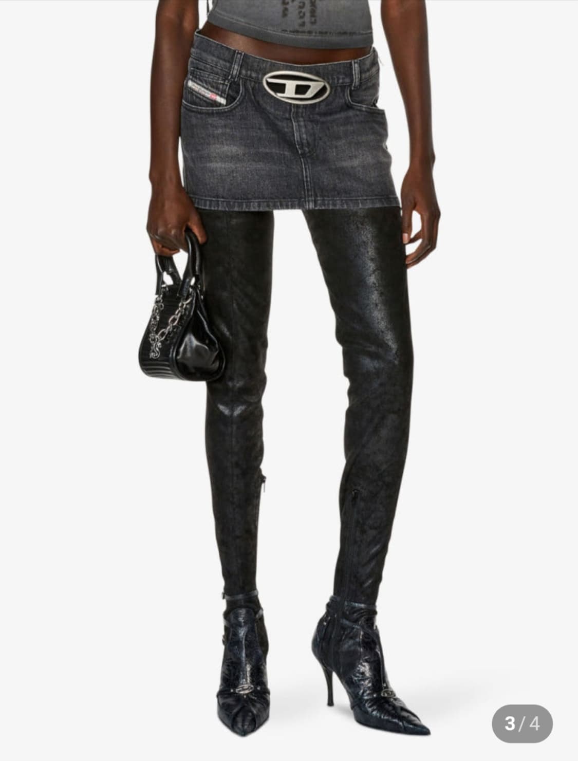 디젤 미니 스커트 A114550CKAH 상품이미지3