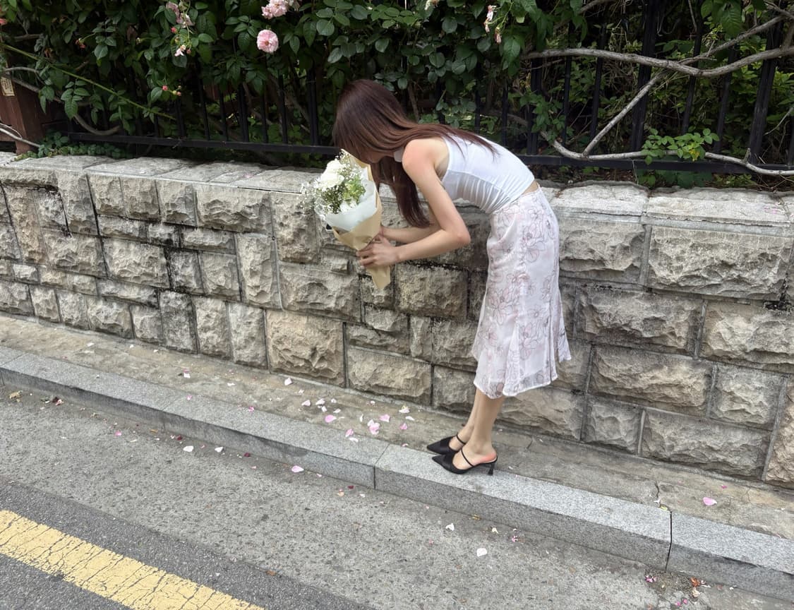 이알로이지 빈티지 플라워 스커트 상품이미지3