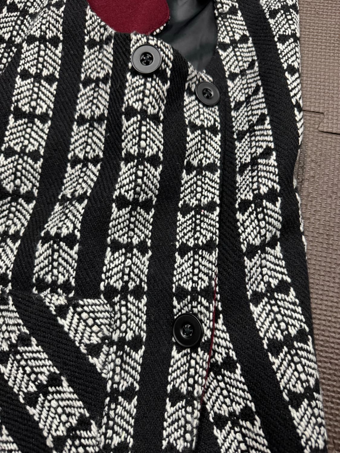 새제품 트위드 언발 베스트 상품이미지3