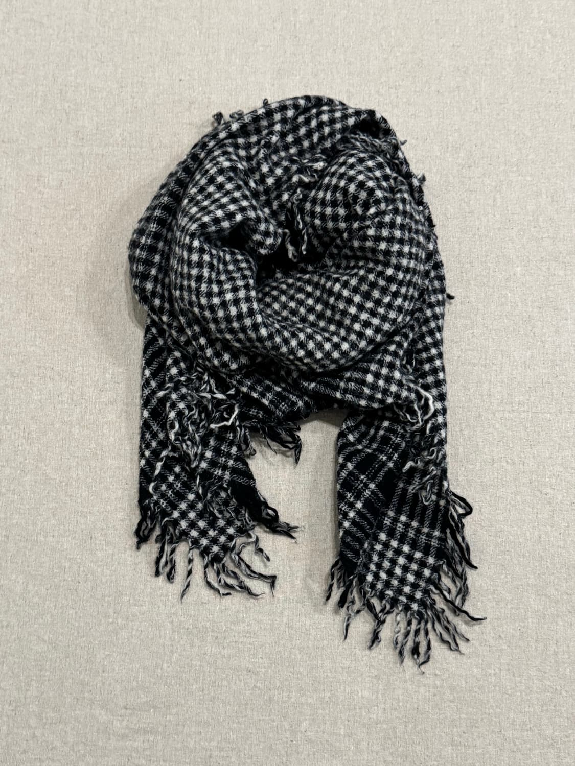 솔로이스트 15aw 체크 울 머플러 상품이미지4