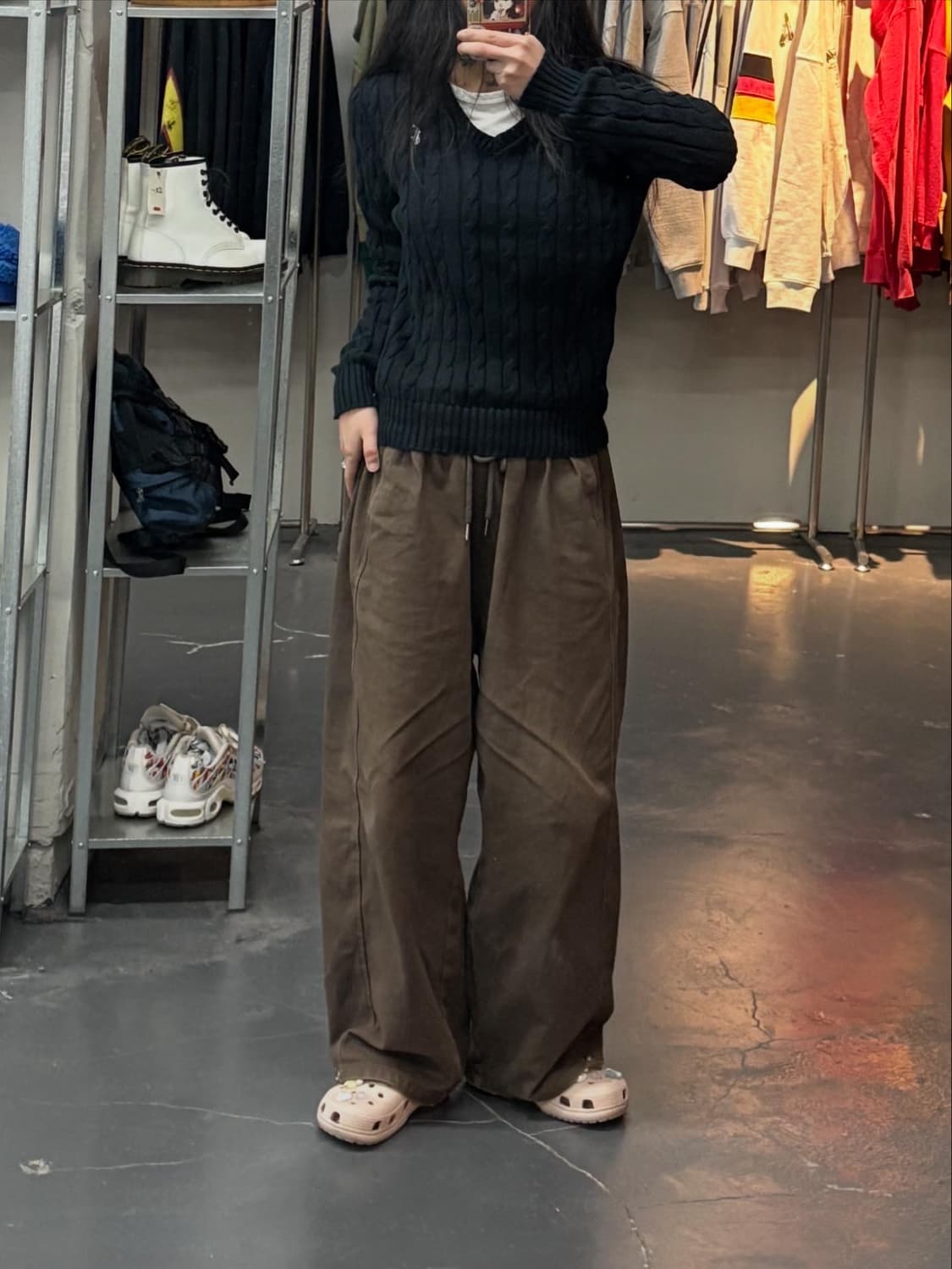 폴로랄프로렌 코튼 브이넥 케이블 니트 스웨터 A3040 상품이미지1