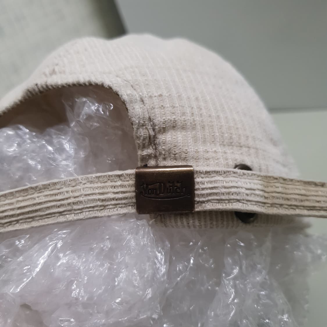 본더치 Y2K 타이거 카모 퀼티드 코듀로이 워싱 데미지 볼캡 희귀 상품이미지6