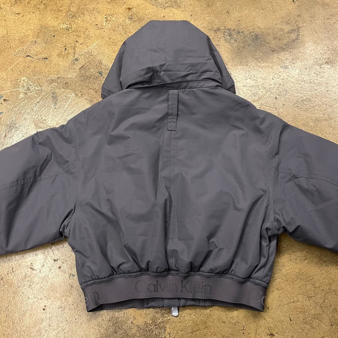[정품/S] 캘빈클라인 후드 바람막이 자켓 그레이 b14 상품이미지4