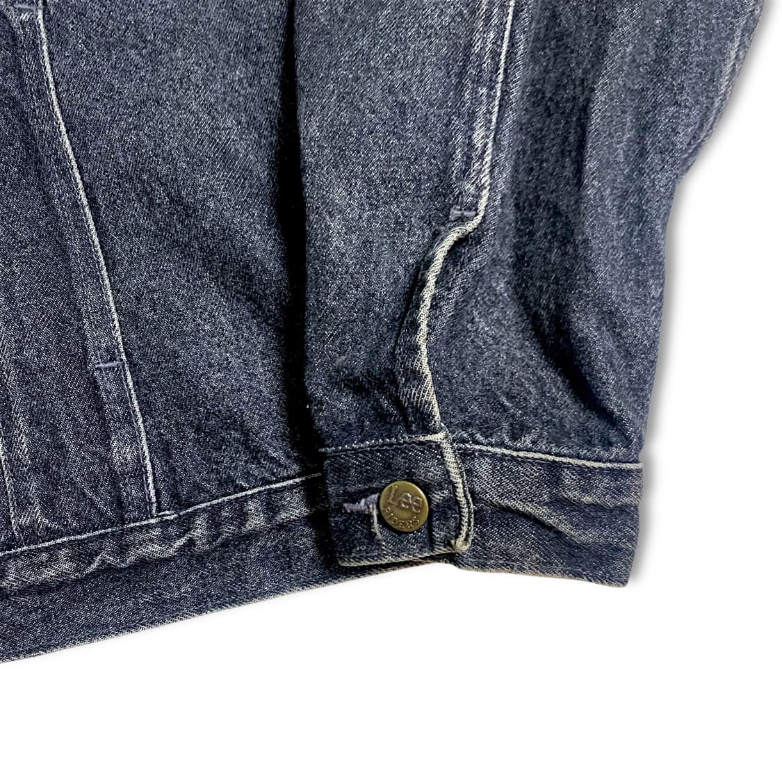 [L] 80s Lee denim black jacket 상품이미지5