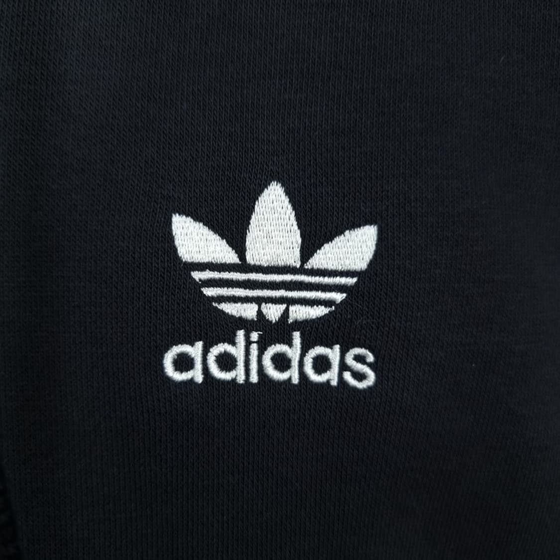 [아디다스] 불꽃 로고 자수 삼선 후드 집업 져지 블랙 M18723 상품이미지6