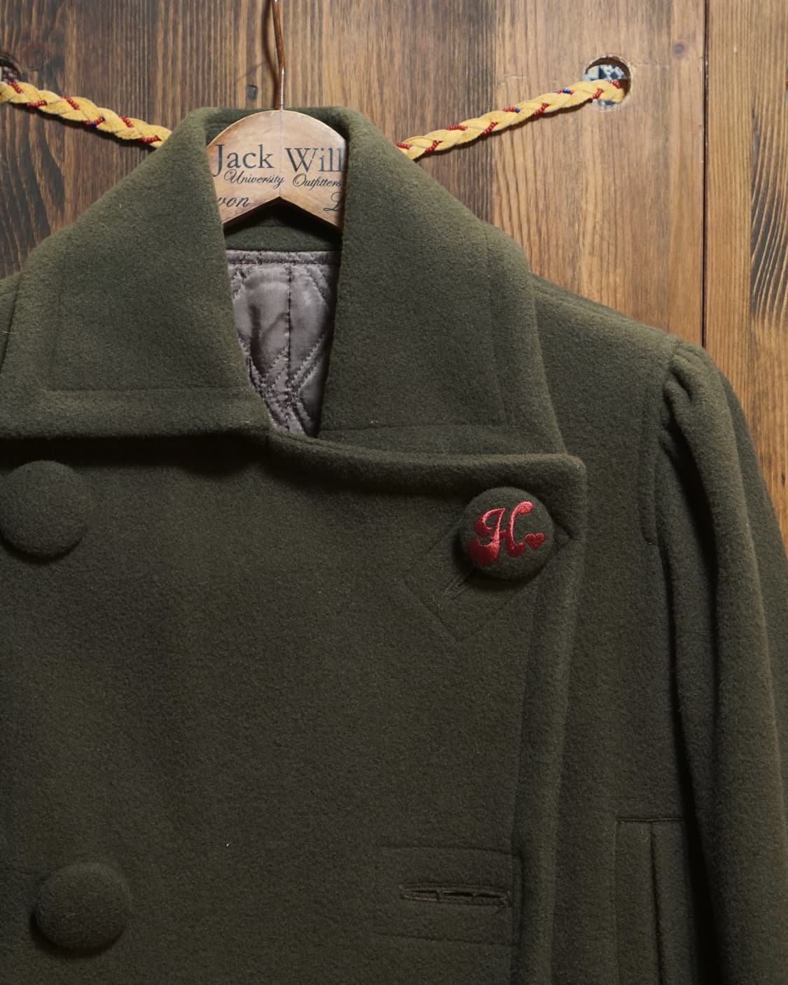 히스테릭글래머 더블 브레스트 울 코트 상품이미지6