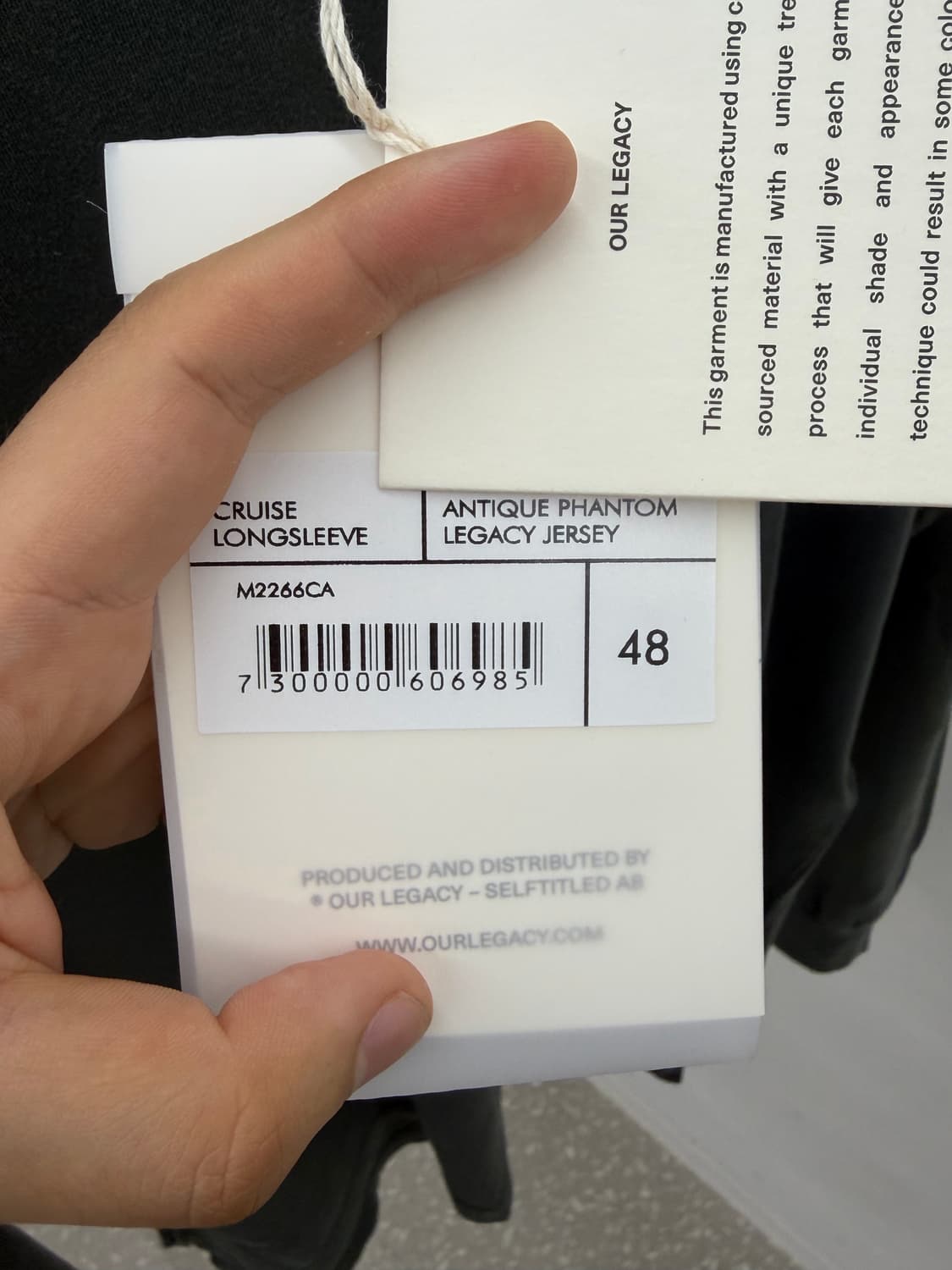 아워레가시 크루즈 롱슬리브 26ss 48 Size 상품이미지4